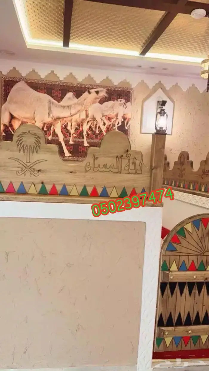 مطاعم تراثيه ديوانية ابواب تراثيه درايش خشب تراثية 7