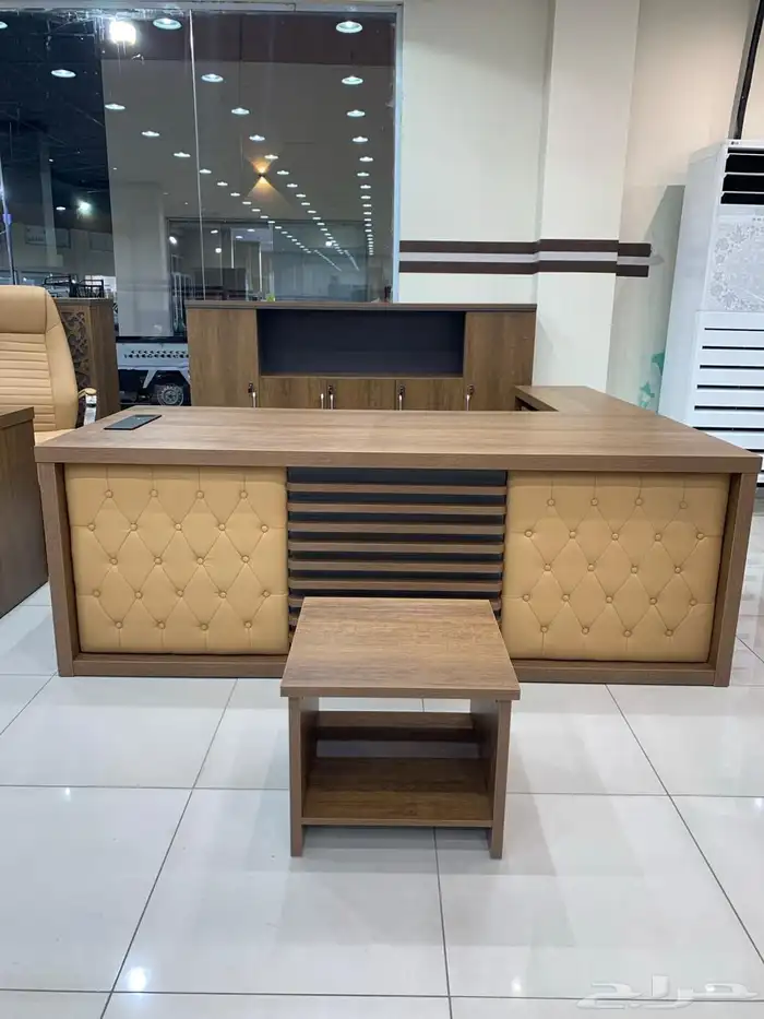 جديد مكتب مدير طقم كامل مع دولاب و مكاتب موظفين و كراسي 0