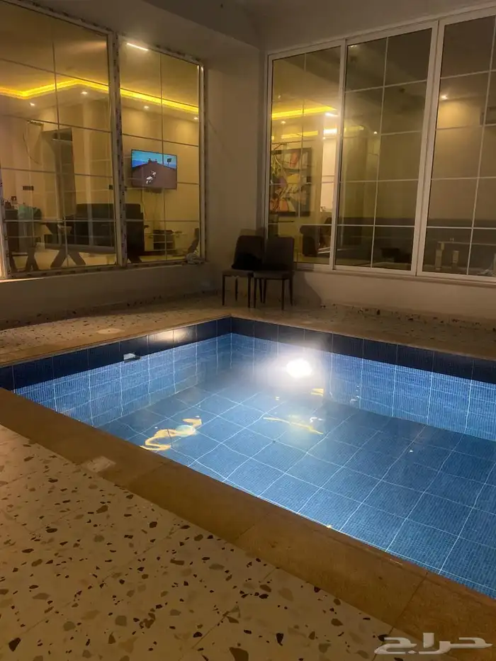 استراحة للايجار اليومي مع مسبح عرض خاص 5