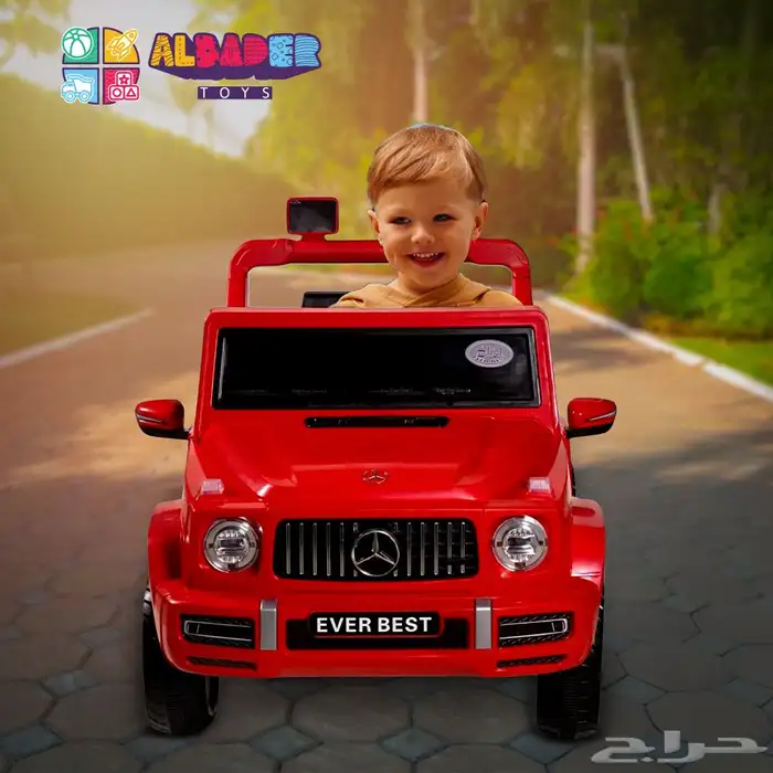 سيارة مرسيدس 6 عجلات - سيارة كهربائية للاطفال بتصميم بيك اب 24