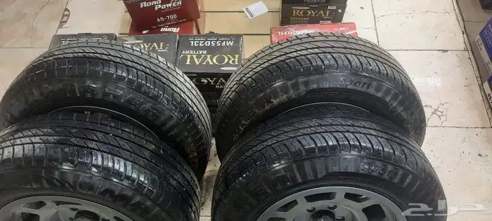 كفرات مع الجنوط مقاس 17 4