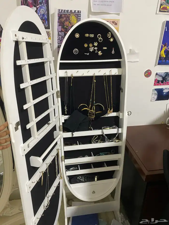 مرايا بيضا مع تخزين للبيع 0