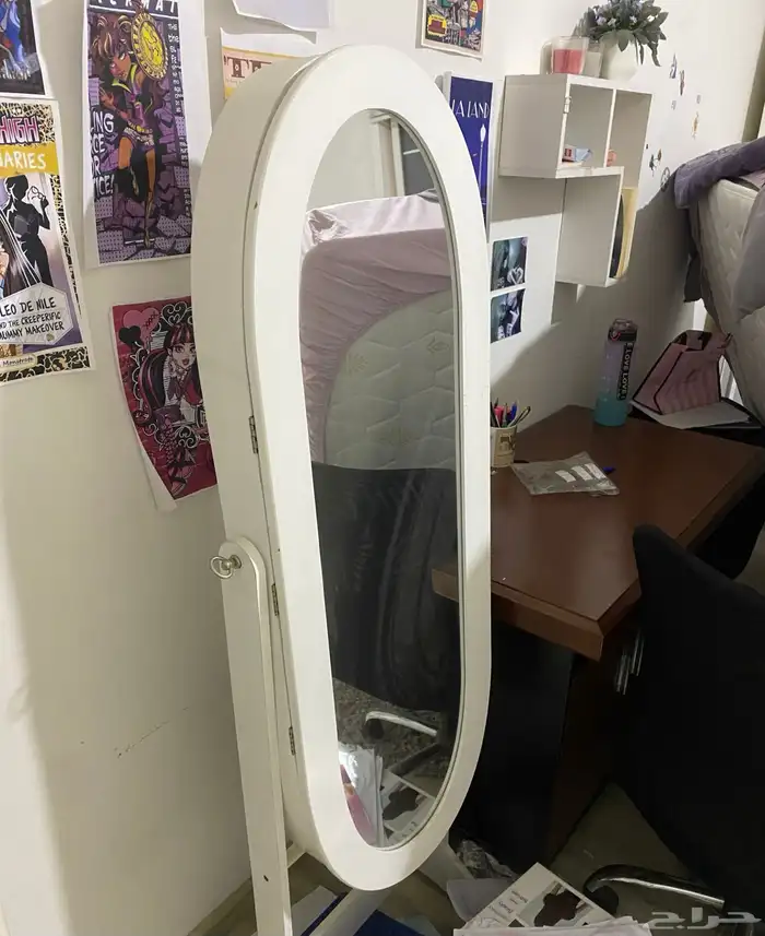 مرايا بيضا مع تخزين للبيع 1