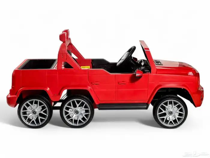 سيارة مرسيدس 6 عجلات - سيارة كهربائية للاطفال بتصميم بيك اب 25