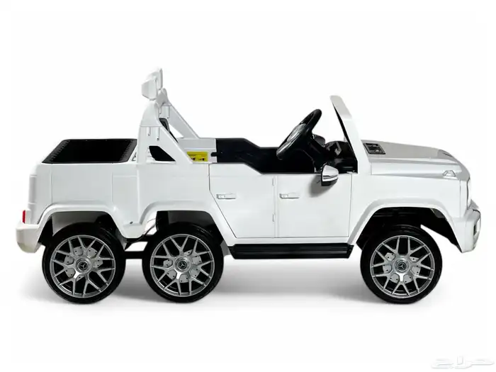 سيارة مرسيدس 6 عجلات - سيارة كهربائية للاطفال بتصميم بيك اب 7