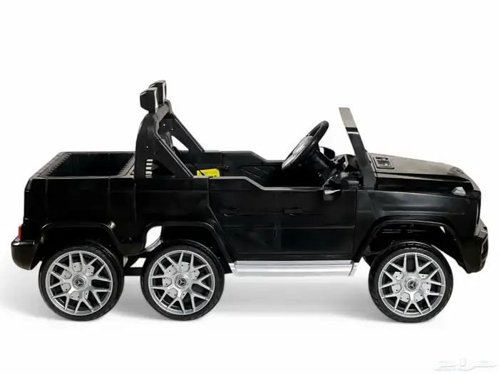 سيارة مرسيدس 6 عجلات - سيارة كهربائية للاطفال بتصميم بيك اب 16