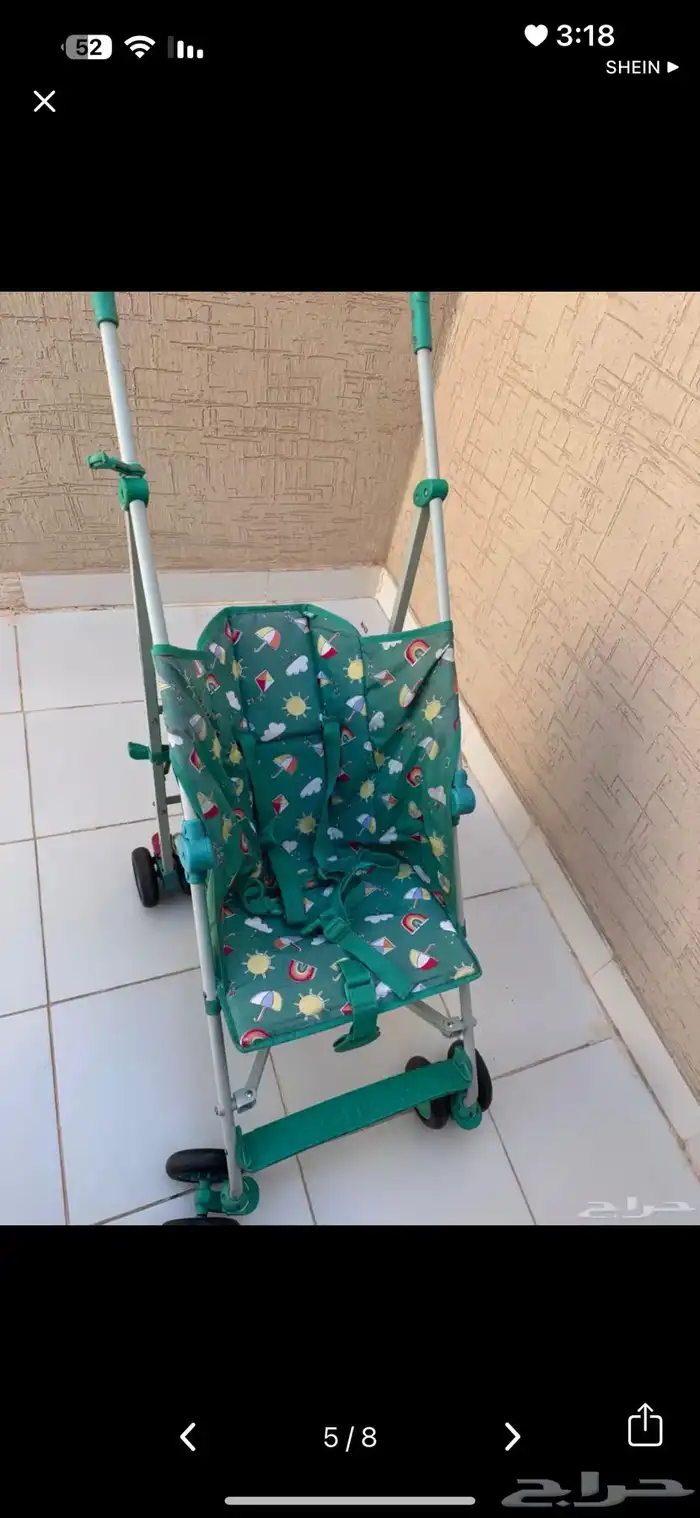 عربة أطفال نظيفة مرة للبيع 0
