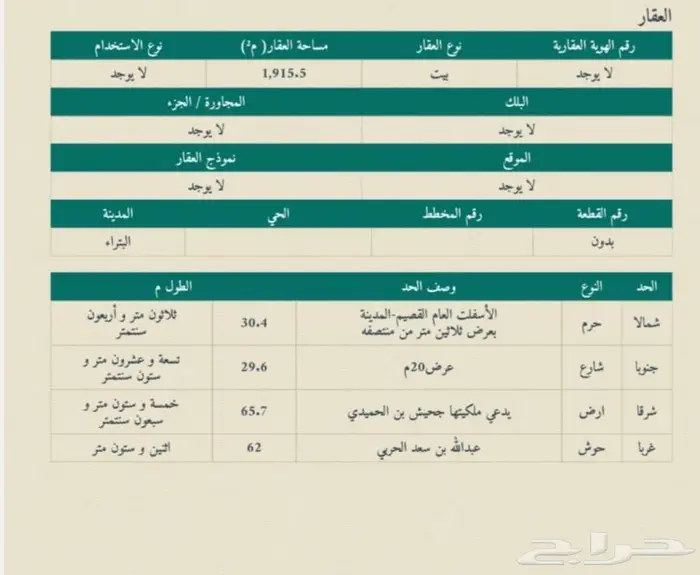 أرض تجارية في البتراء طريق القصيم للبيع 0