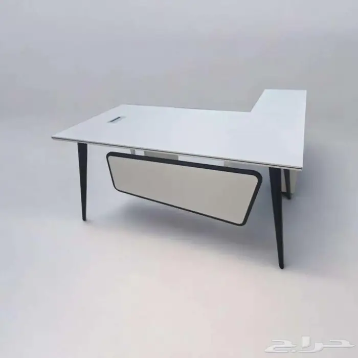 طاولة مكتب مودرن موظفين و دولاب ملفات و كراسي مكتبي 6