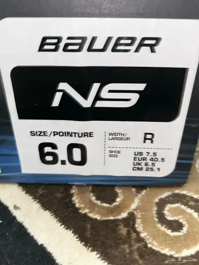 سكيت BAUER استعمال مرا واحده خالي من العيوب والخدشات 1