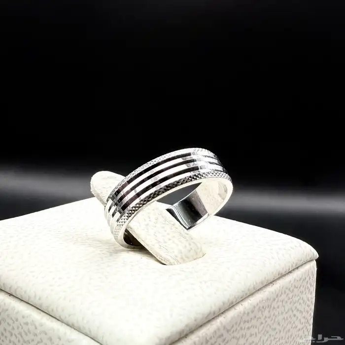 خواتم دبل رجالية فضة s925 6