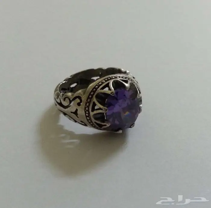 خاتم زركون بنفسجي للبيع 0