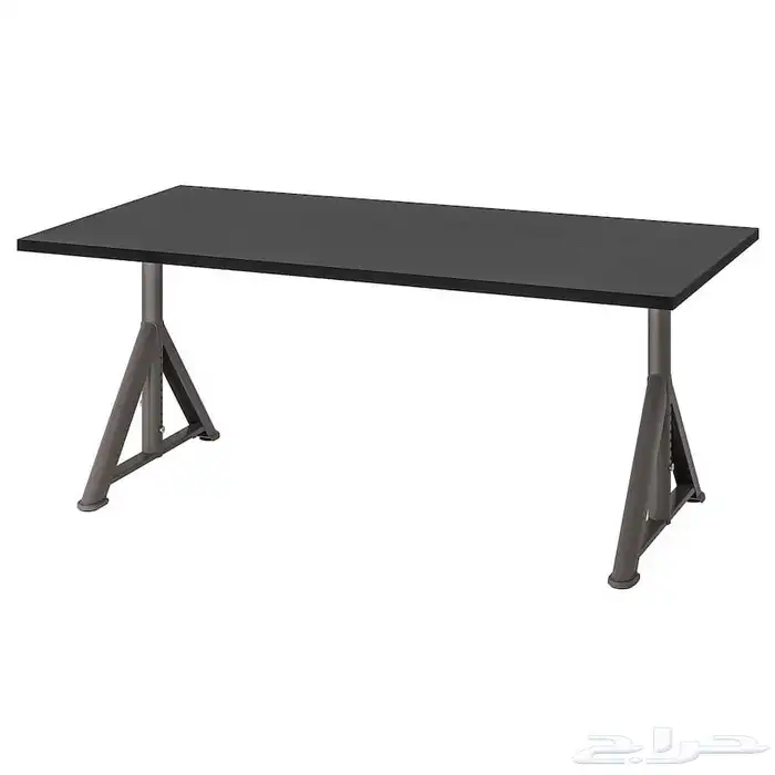 مكتب اسود رمادي ايكيا ADASEN IKEA 2