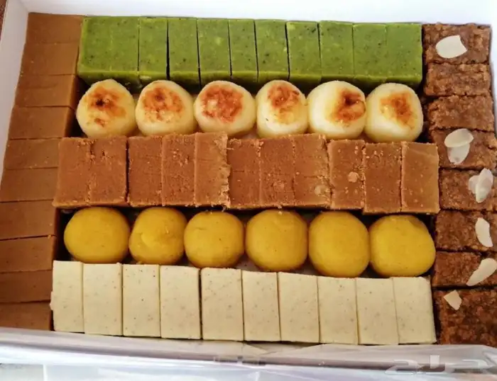 لدو ولبنية هريسه نارجيل مشبك بيتفور معمول غريبة للمحلات 0