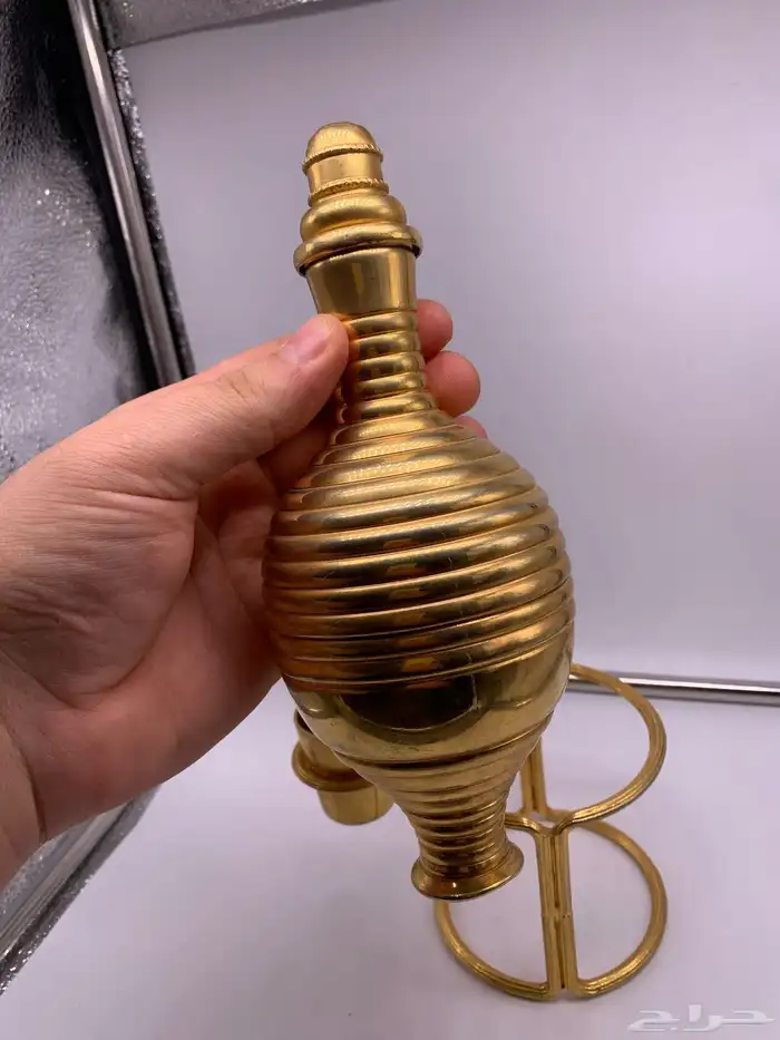 زمزمية نحاس مطلية ذهب 2