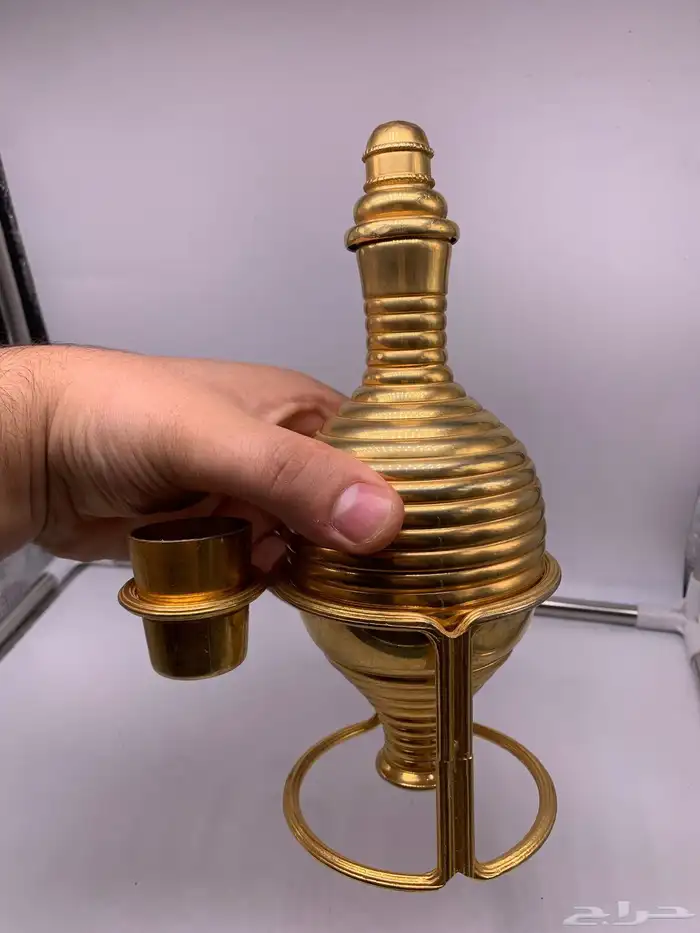 زمزمية نحاس مطلية ذهب 9