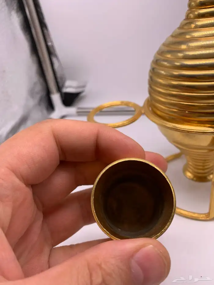 زمزمية نحاس مطلية ذهب 3