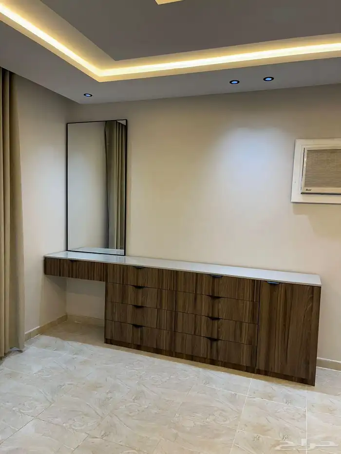 تفصيل(خزائن ملابس غرف نوم مكاتب مداخل أسرة تسريحة كمودينة) 20