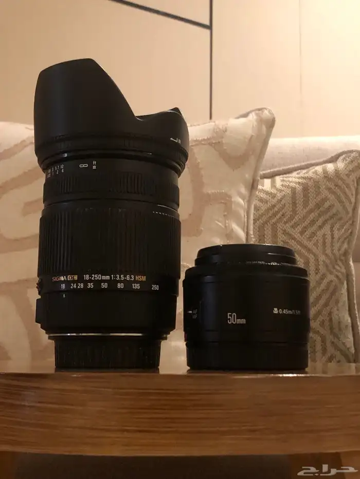 كاميرة كانون 550D مستعمل جديد معاها عدستين جديده 3