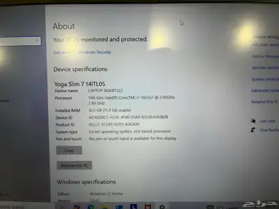 لاب توب لينوفو يوجا lenovo yoga slim 8