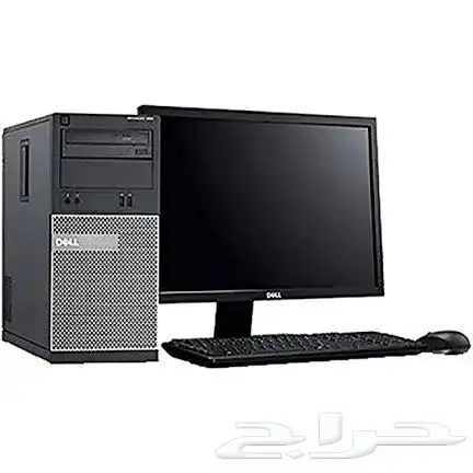 كمبيوتر مكتبي مع أدواته كامله dell optiplex 9020 0