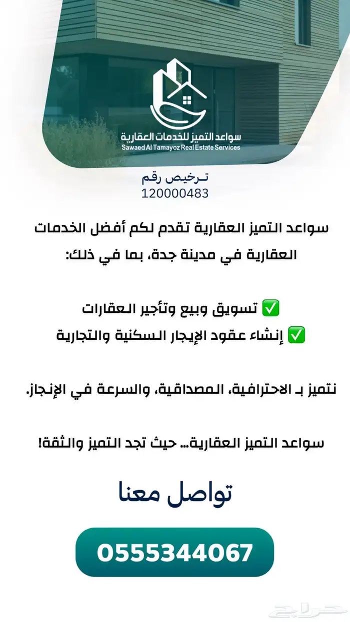 للإعلانات العقاريه والتسويق للشقق والاراضي 1