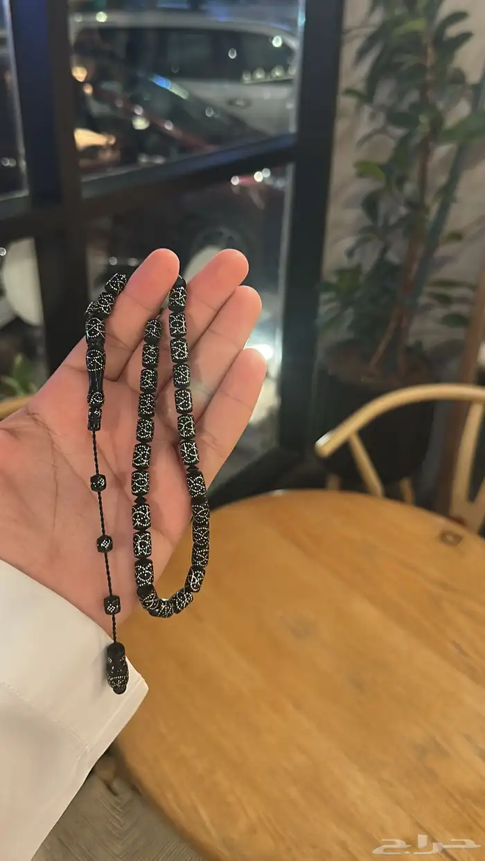 سبحة كوك بتطريز فضة 0