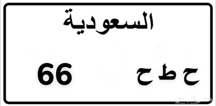 لوحة مميزة للبيع ح ط ح 66 0