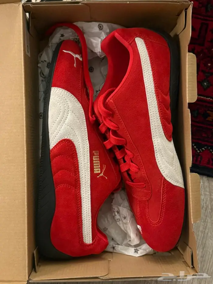 حذاء شوز بوما احمر Red speedcat puma shoes 1
