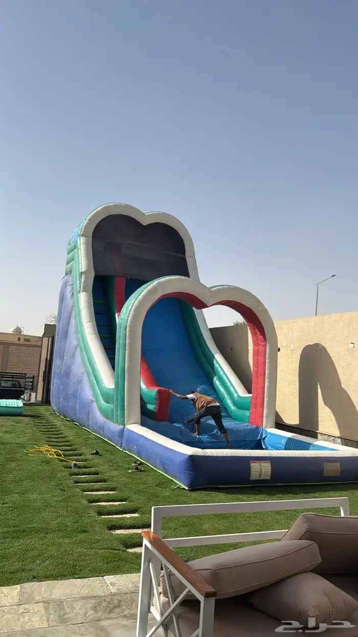 زحليقة مائية نطيطة مائية ملعب صابوني 3