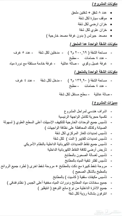 شقق تمليك بتشطيب فندقي في مخطط النخيل 12