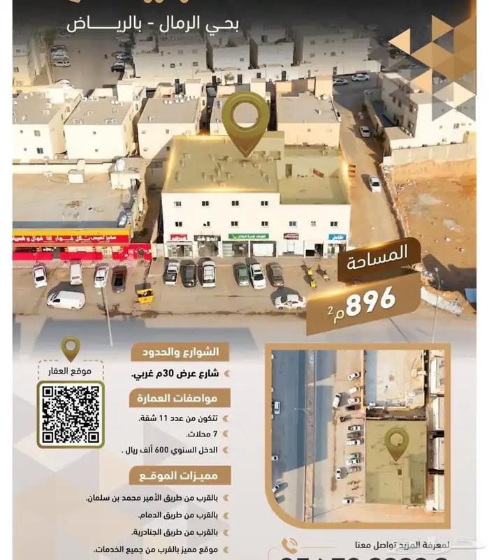 عمارة لقطة للبيع دخل 600 الف وقابل للزيادة 0