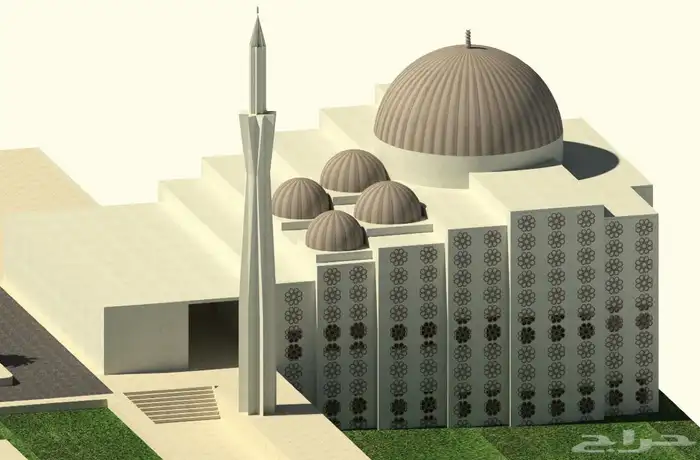 تصميم مسجد جامع تصميم واجهات مخططات معمارية تصميم داخلي 1