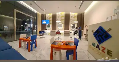 صالون اطفال للتقبيل بدون عمال حلاق مؤثث بالكامل 3