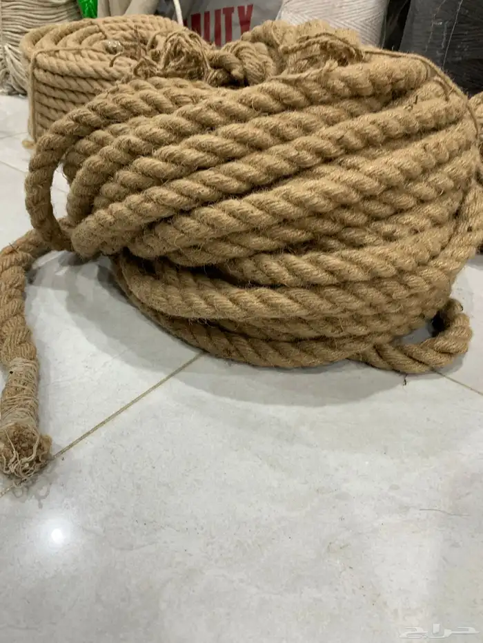 جميع أنواع الحبال الخيش يتوفر جميع المقاسات 21
