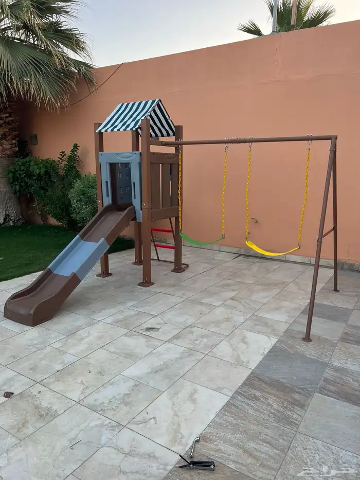 العاب اطفال 2مرجيحه 1زحليقه لالطفال تناسب داخليه خارجيه 9