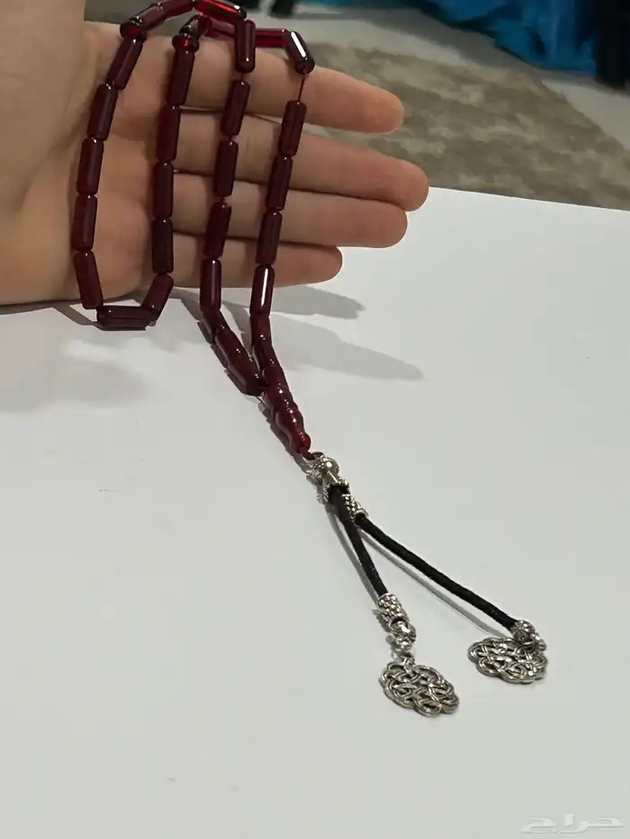 مسباح بكلايت أحمر عنابي 3
