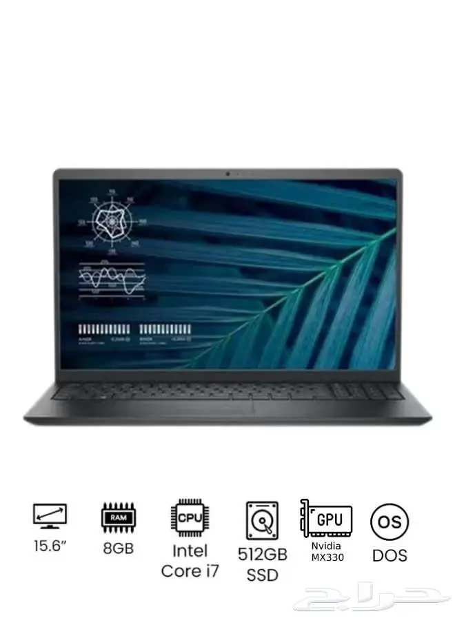 لابتوب DELL Vostro 3510 i7 الجيل 11-SSD سريع - شاشة 15.6 0