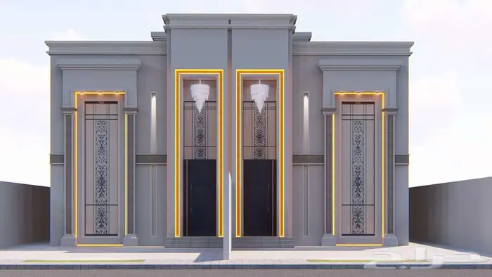 تصميم ثلاثي الابعاد 3D قصور وفيلا وتجاري 3