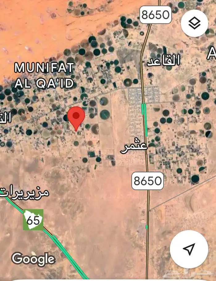 مزرعة بالقاعد الغربي للبيع بالقرب من مربط الطائي 15
