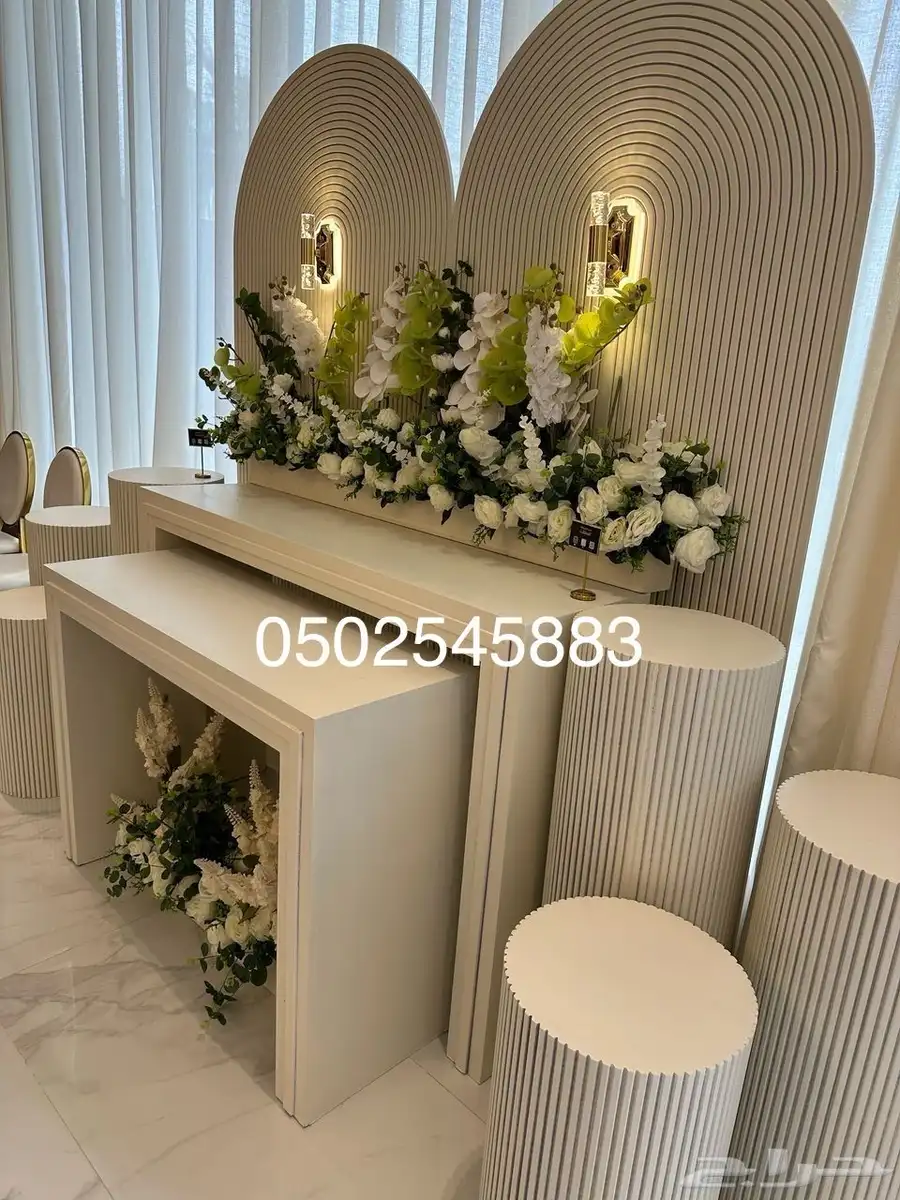 مداخل استقبال كوش طاولات عشاء طاولات بوفيه 10