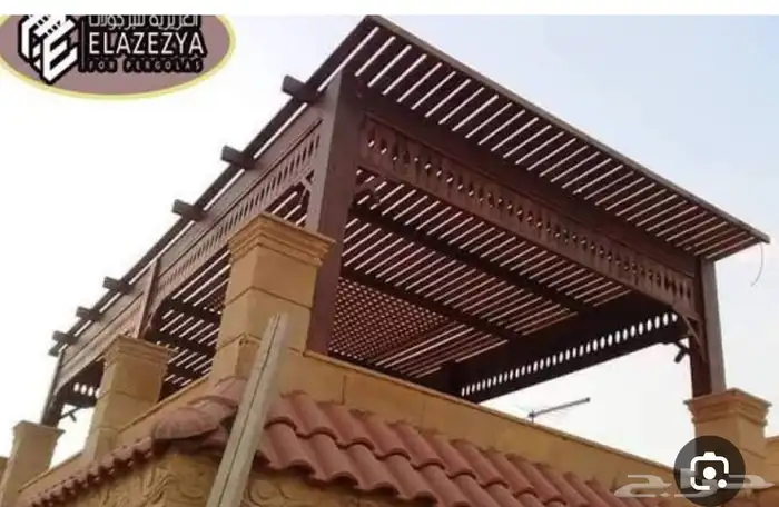 ابوب خشب وديكورت الحمد لله الزمه والا امنه 7