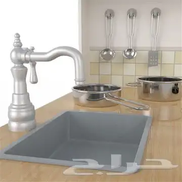 مطبخ اطفال خشبي بتصميم زاوية - مطبخ للاطفال بعدة اكسسورات 7