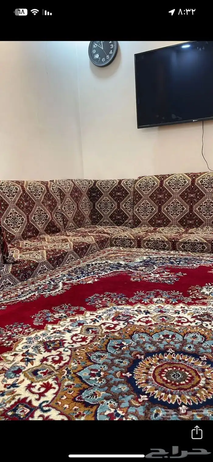 مجلس تراثي 4 في 5 مع الستاره بدون الفرشه للبيع المستعجل 0