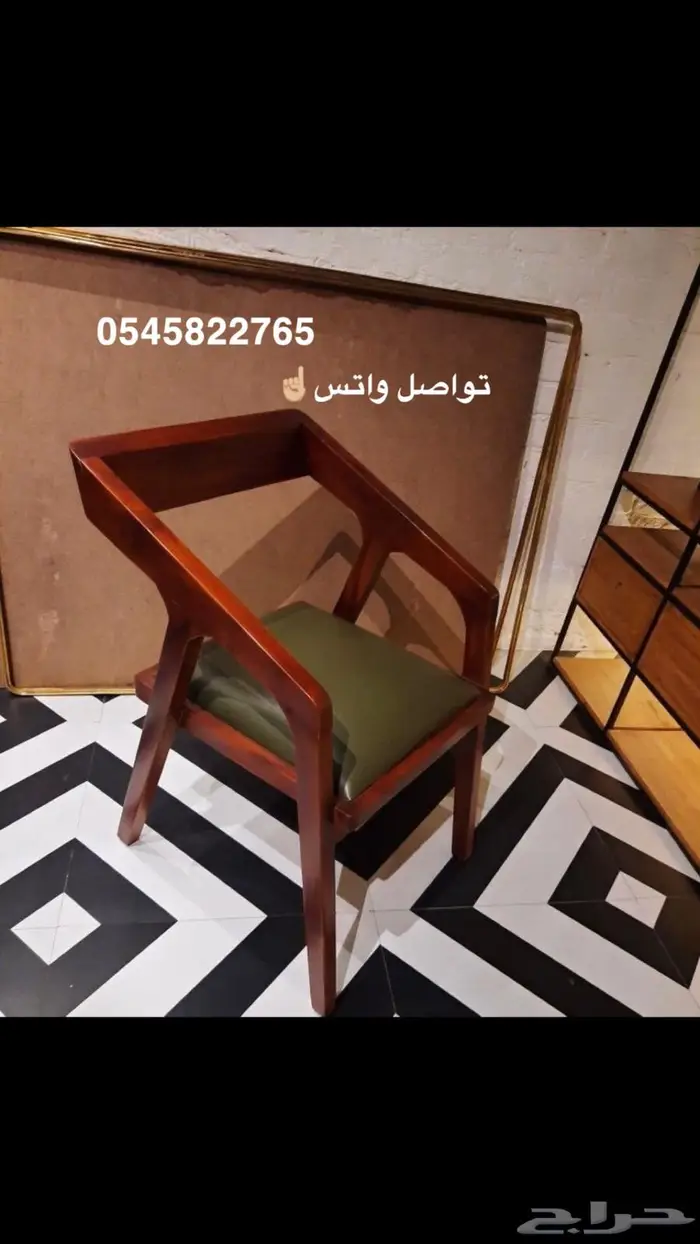 كراسي خشب للمطاعم ومقهى 2
