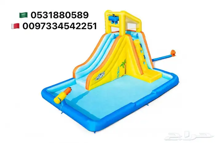 نطيطات زحاليق مائية ملاعب صابونية مسابح مائية 29