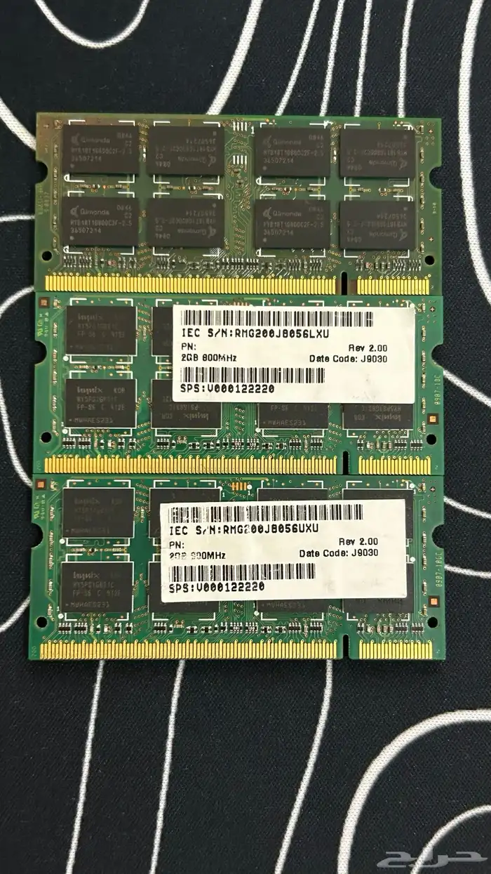 رام لابتوب DDR2 للبيع مستخدمة 1