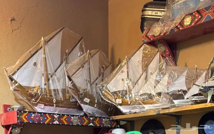 مجموعة سفن صناعية يدويه بحرينيه وكويته و هنديه 1