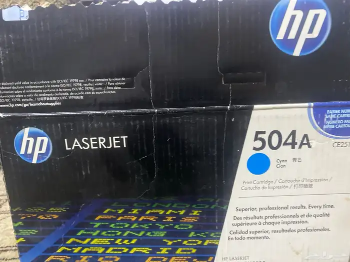 حبر طابعه جديد 504 ازرق لم يستخدم من قبل 0