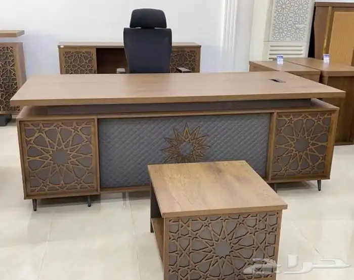 مكاتب إدارة مودرن اثاث طقم مكتب فخم كبير طويل مكتب مدير طقم 76